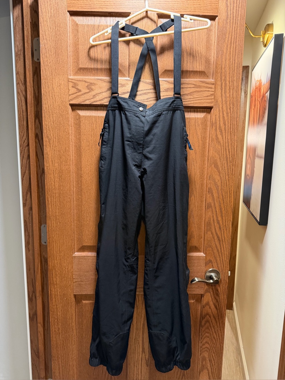 Schoffel Gore-Tex Race Ski Pants Side Zip Suspenders Size 12